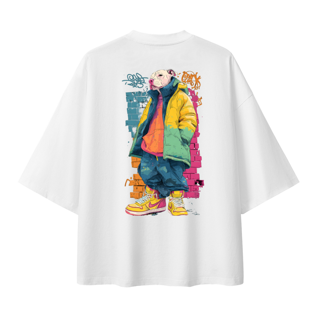 Street Dog Oversized Graphic Tee Drop Shoulder