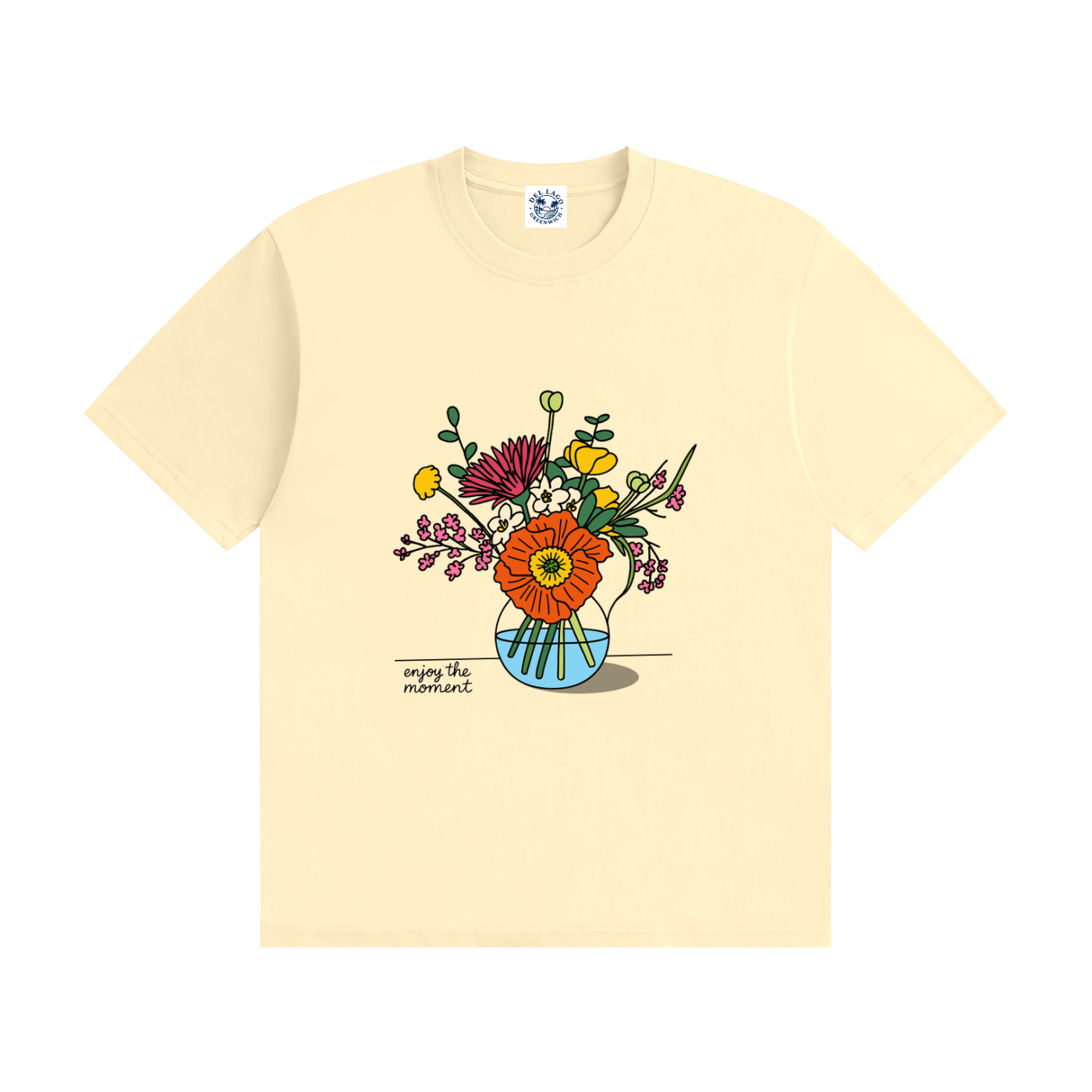 Enjoy the Moment — Floral Graphic Tee