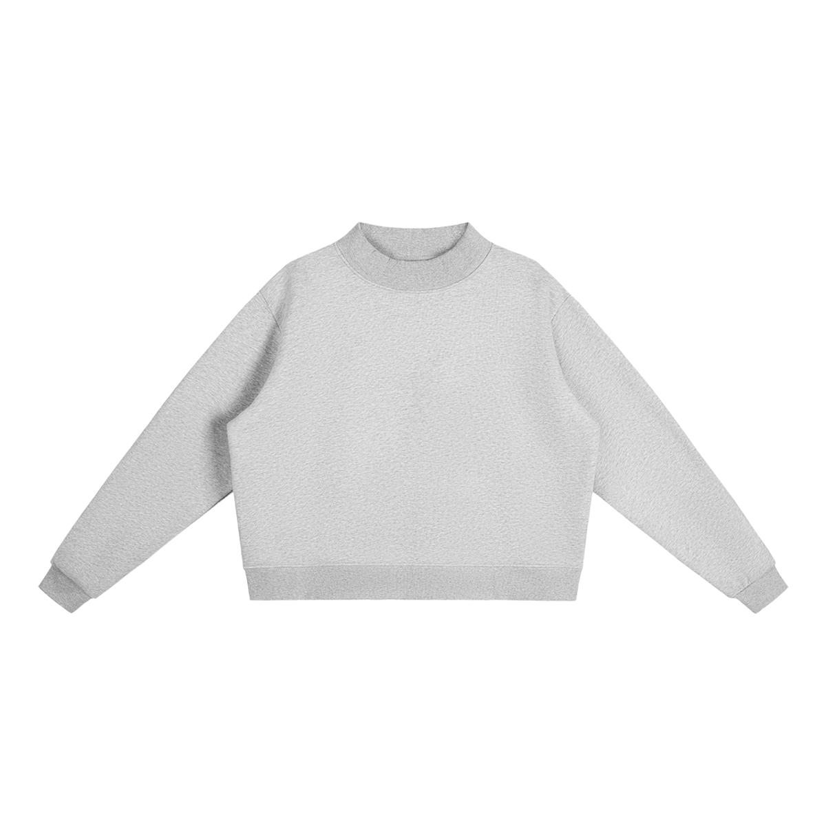 Del Lago Greenwich Essential Fleece Mock-Neck Oversized Sweatshirt