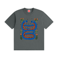Twin Serpents Seamless Cotton T-Shirt