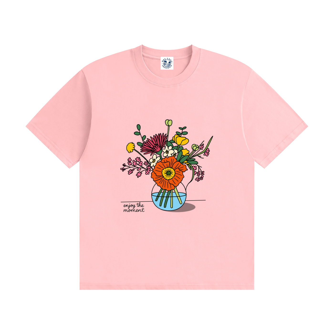 Enjoy the Moment — Floral Graphic Tee