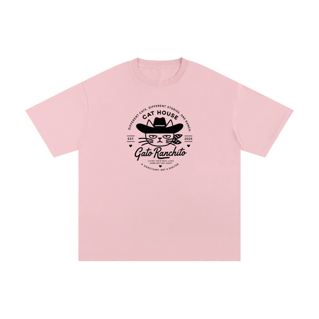 Cat House — Gato Ranchito Oversized Teeisex Pure Cotton T-Shirt