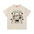 Beige Vintage Boxing Match graphic t-shirt featuring retro boxing artwork inspired by classic fight posters and vintage athletic design.