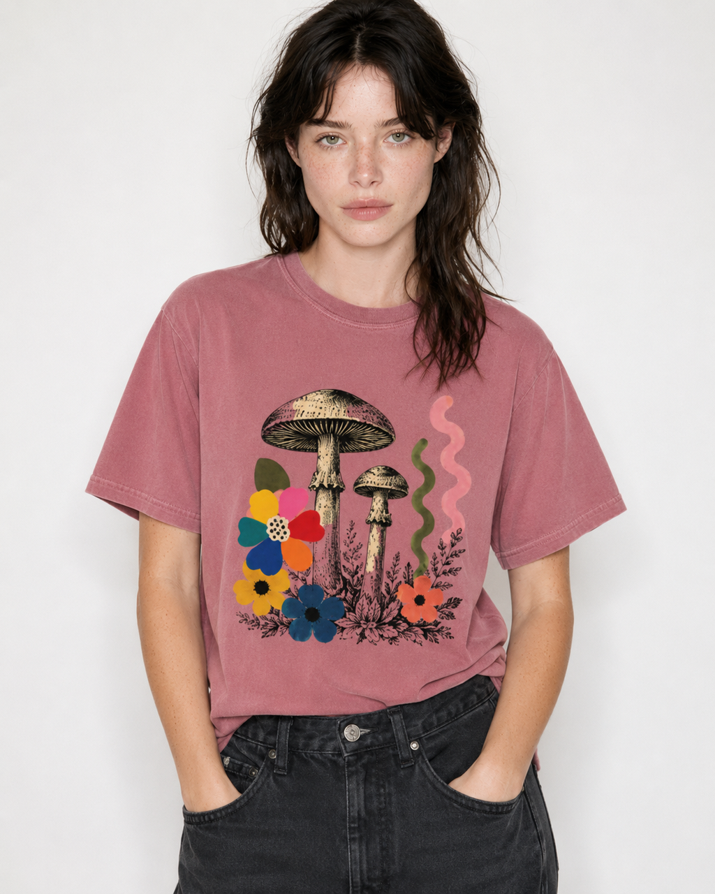 Oddly Mushroom Garden Tee