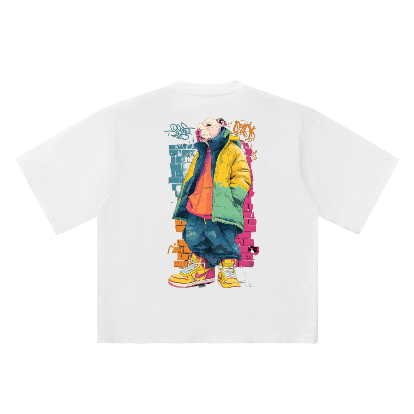 Street Dog Oversized Graphic Tee Drop Shoulder