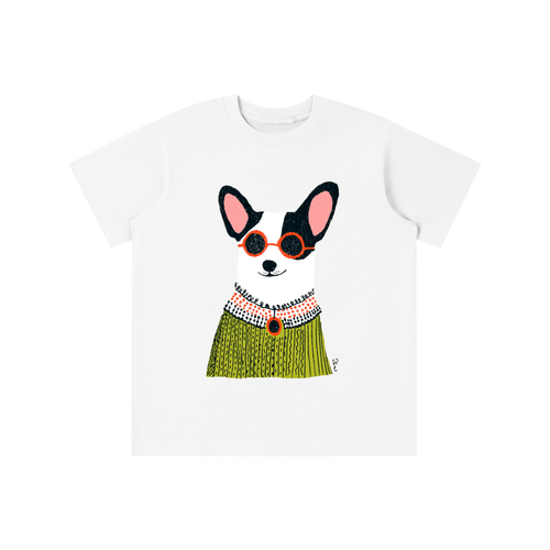 Cool Pup graphic t-shirt featuring illustrated dog artwork inspired by pet lovers and playful design.