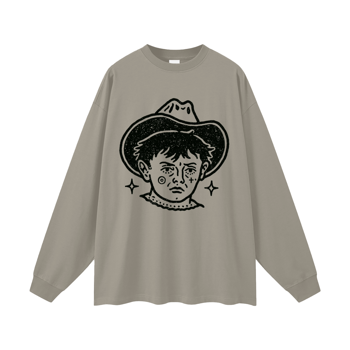 Cowboy Kid Graphic Long Sleeve T-Shirt