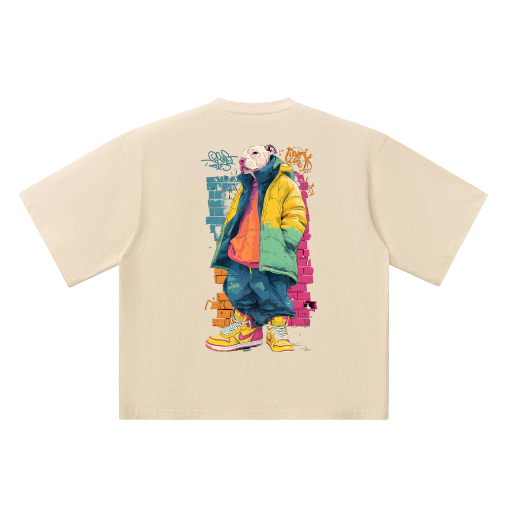 Street Dog Oversized Graphic Tee Drop Shoulder