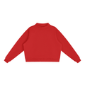 Del Lago Greenwich Essential Fleece Mock-Neck Oversized Sweatshirt
