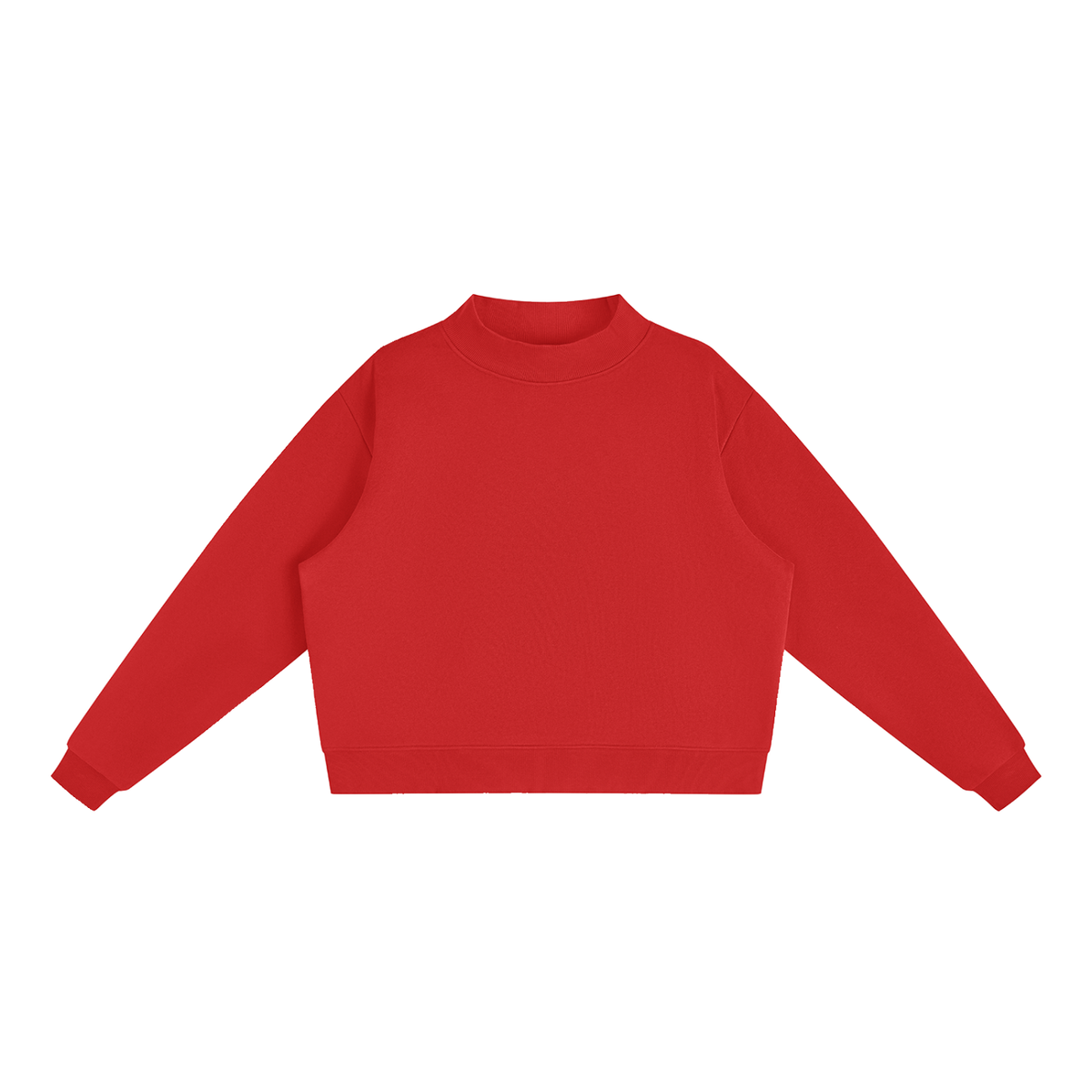 Del Lago Greenwich Essential Fleece Mock-Neck Oversized Sweatshirt