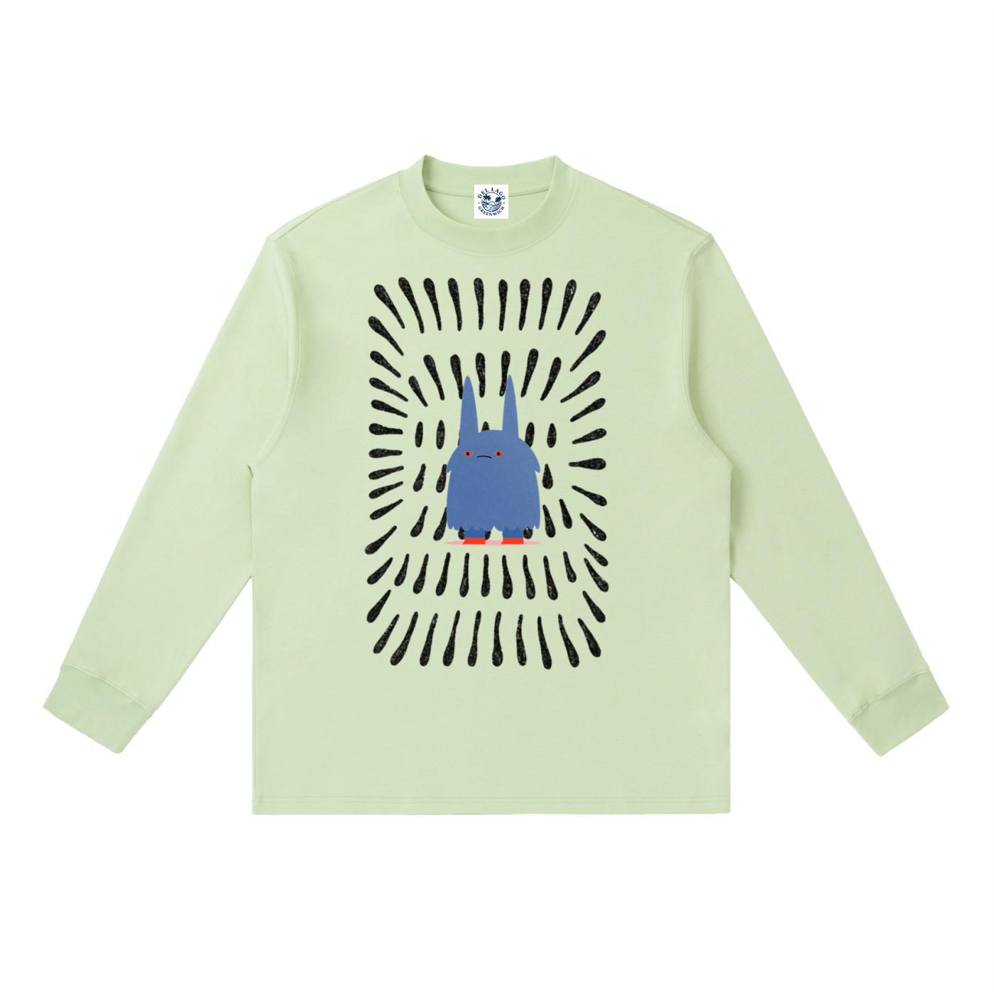 Little Blue Creature Long Sleeve Tee