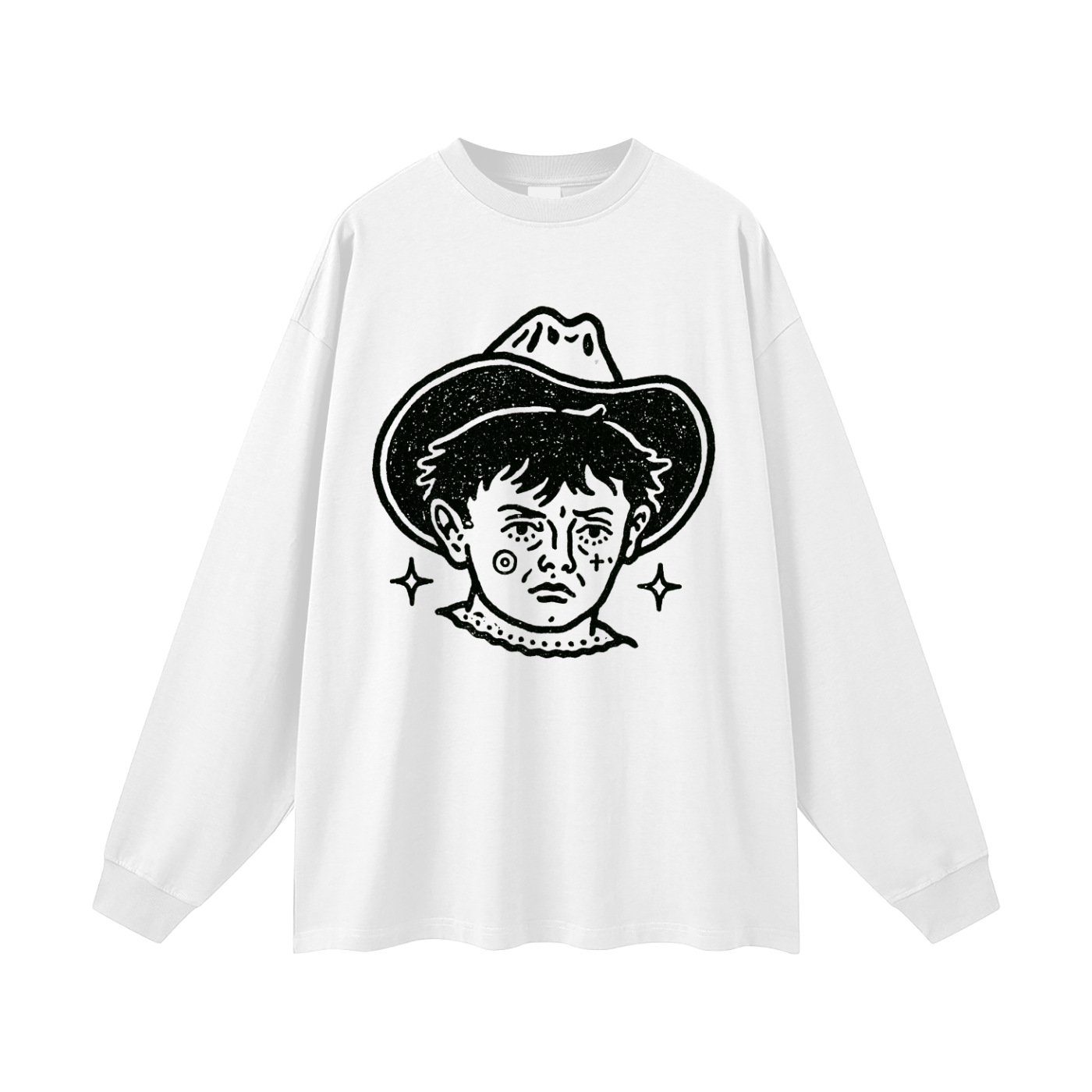 Cowboy Kid Graphic Long Sleeve T-Shirt