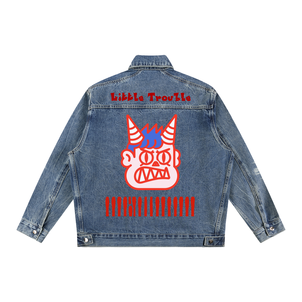 Little Trouble Denim Zip-up Jacket