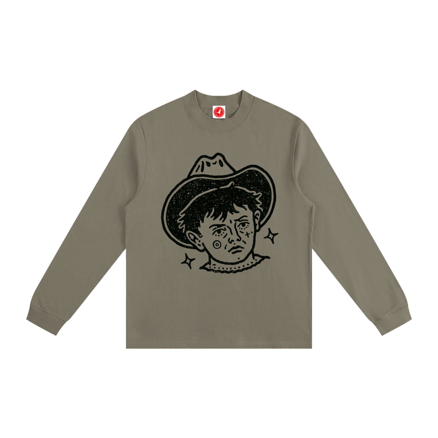 Cowboy Kid Mock Neck Sweatshirt