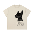White Minimalist graphic t-shirt featuring retro-inspired artwork on a soft-washed cotton tee.