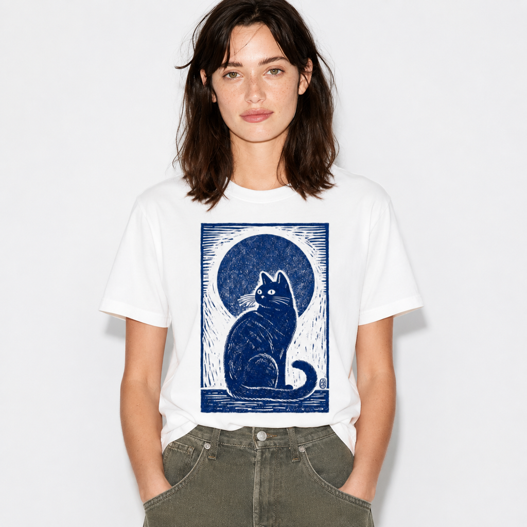 Midnight Cat Graphic Tee