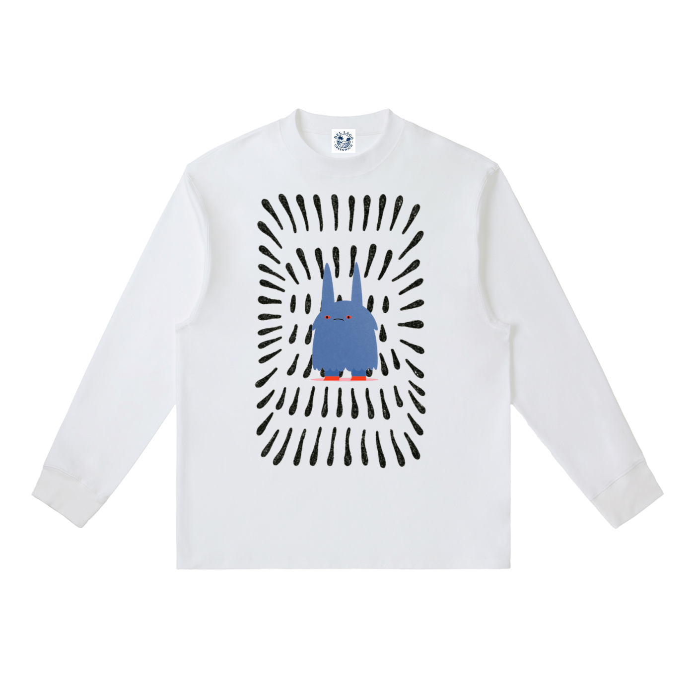 Little Blue Creature Long Sleeve Tee