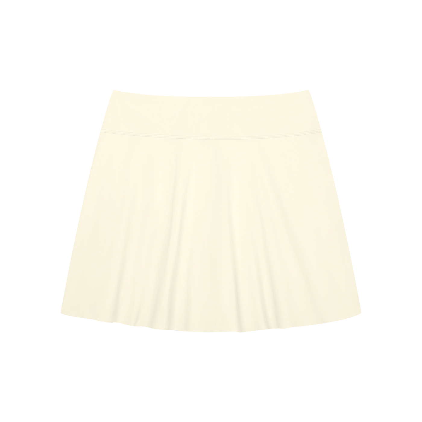 Women's A-Line Contrast Panel Slit Skirt