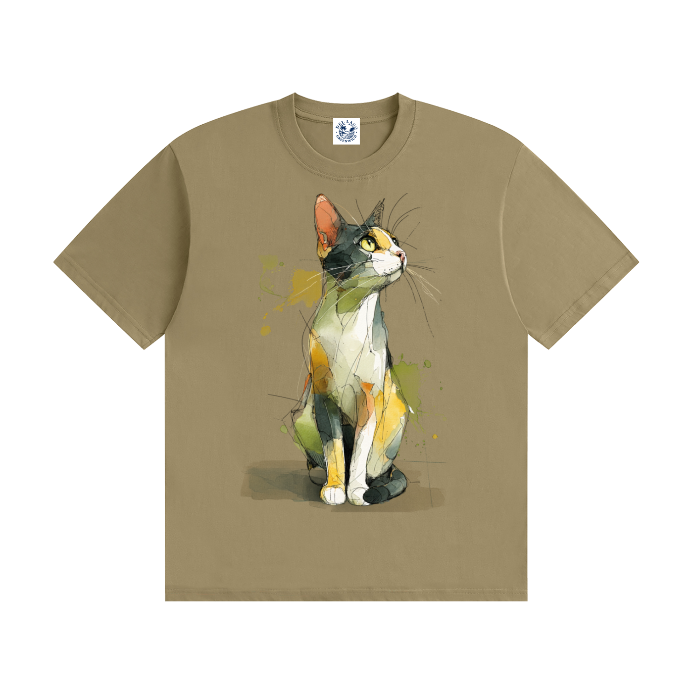Watercolor Cat Graphic Tee