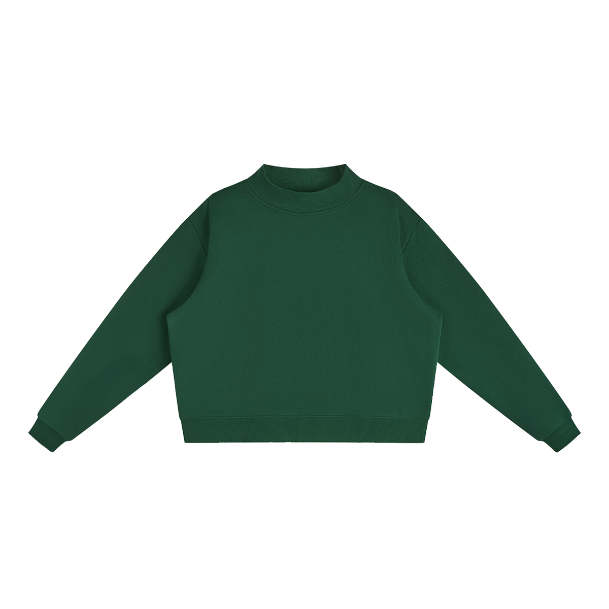 Del Lago Greenwich Essential Fleece Mock-Neck Oversized Sweatshirt