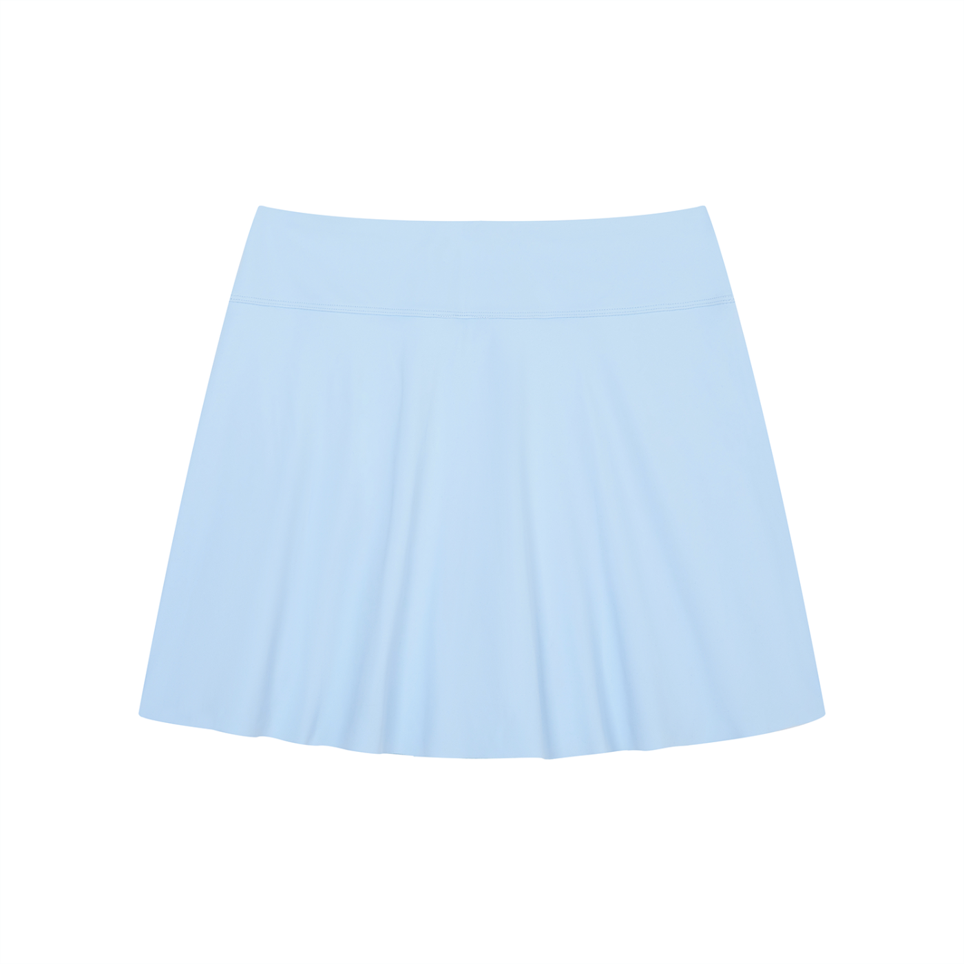Women's A-Line Contrast Panel Slit Skirt