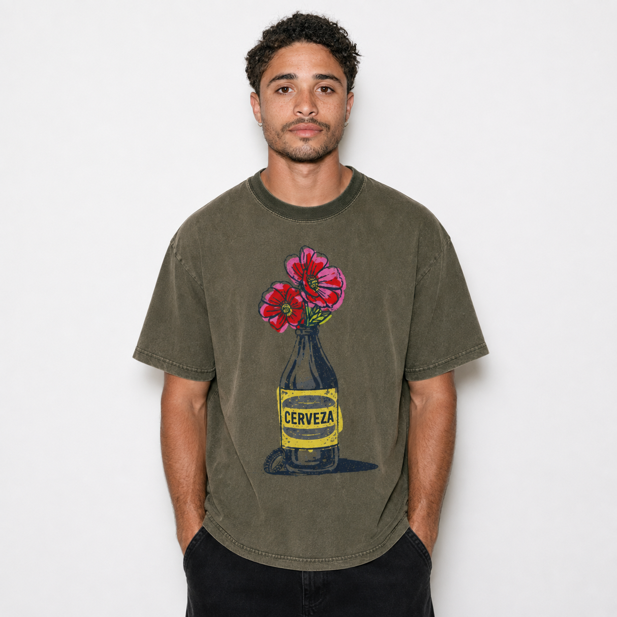 Cerveza Bloom Bottle Tee