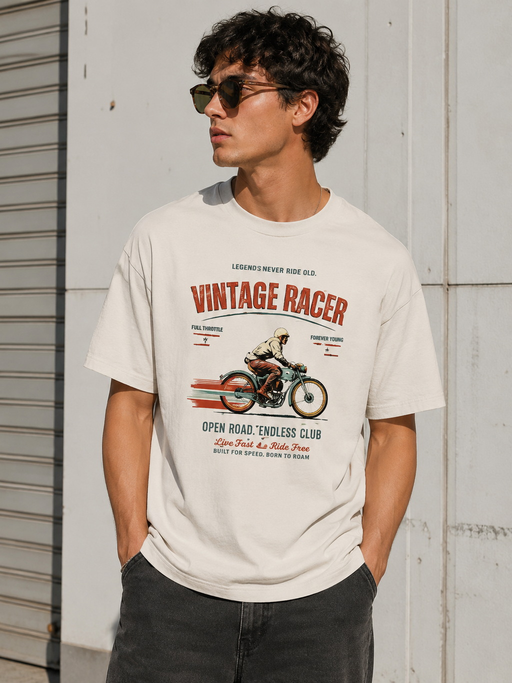 Vintage Racer Tee – Sorona® Cotton Blend