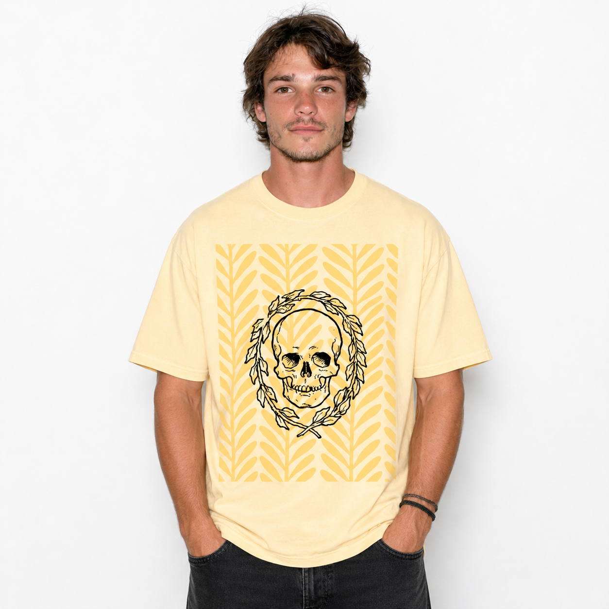 Laurel Skull Tee