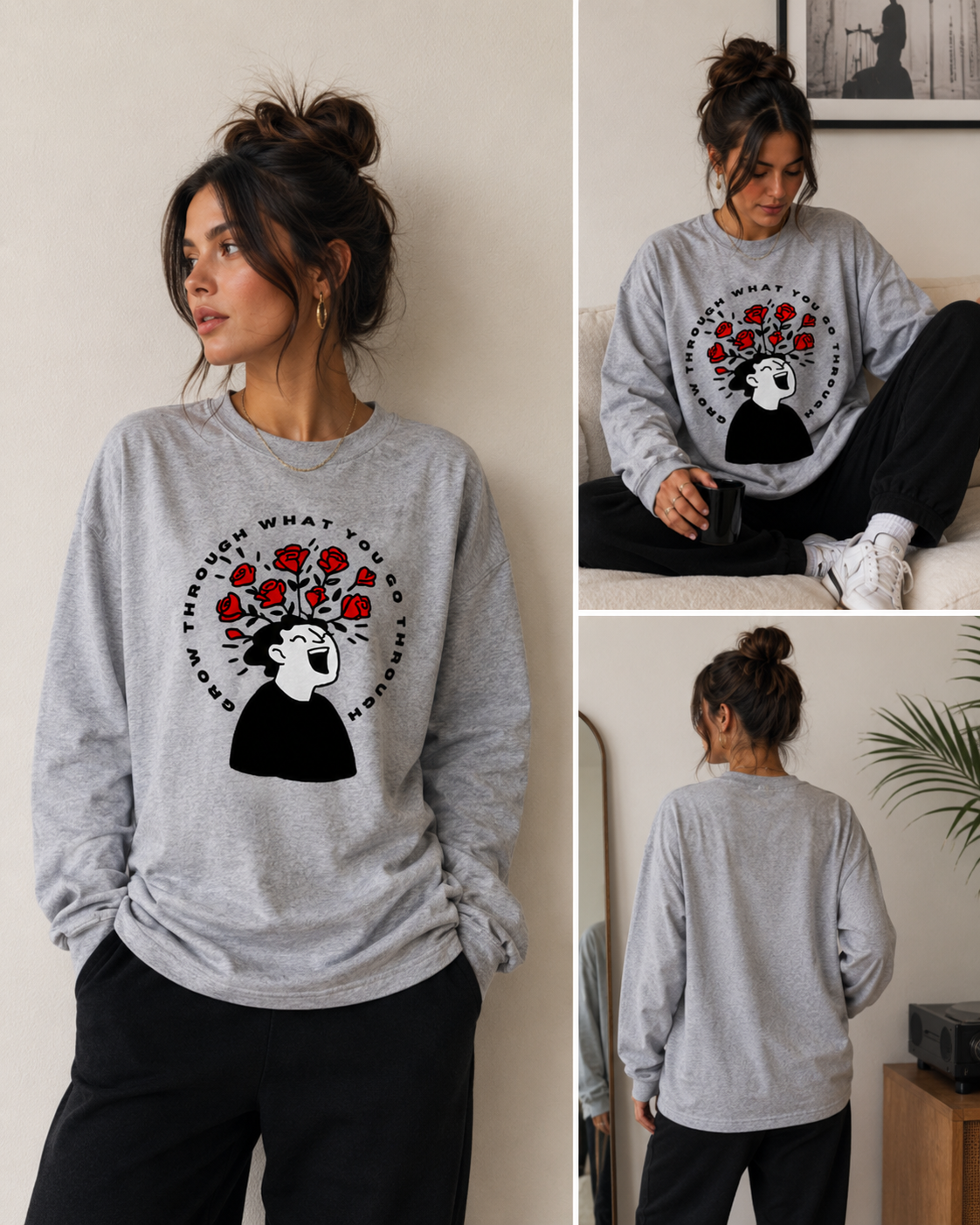 Grow Through Long Sleeve Tee