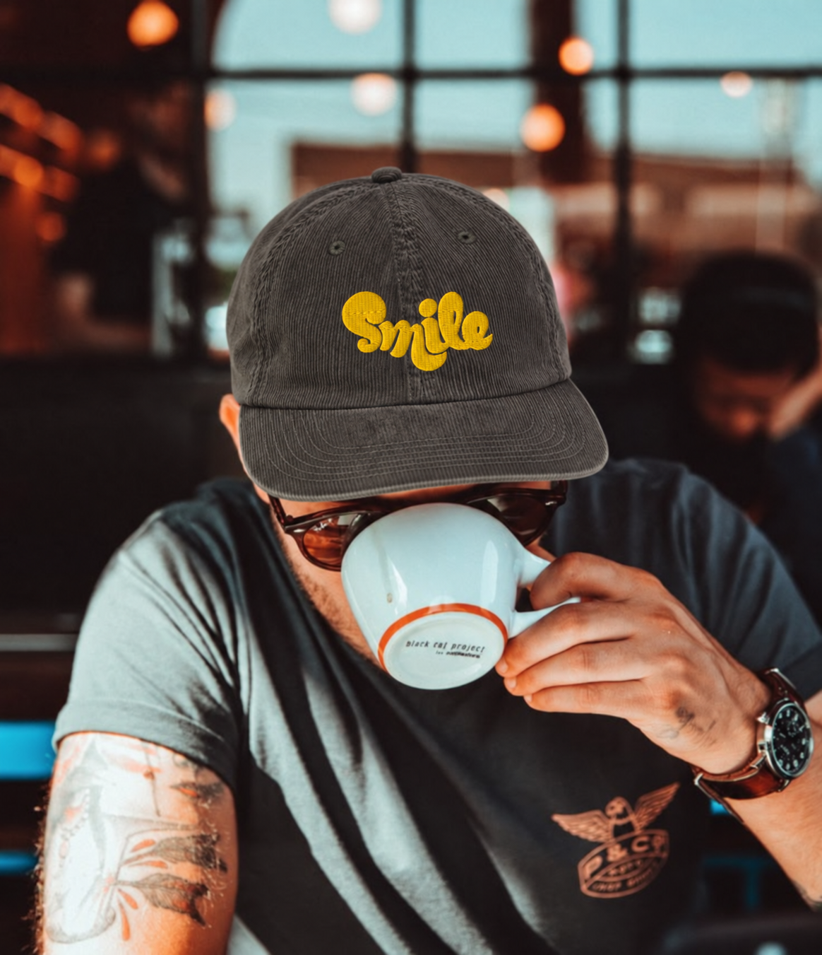 Smile Vintage corduroy cap