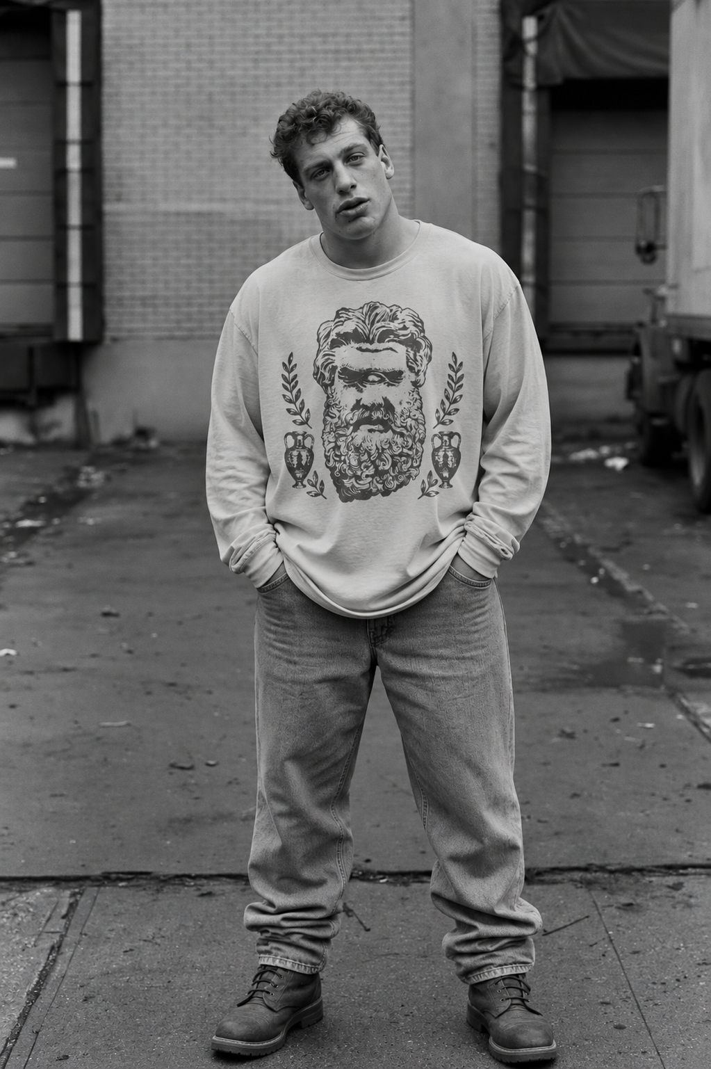 Ancient Gaze Long Sleeve Graphic Tee