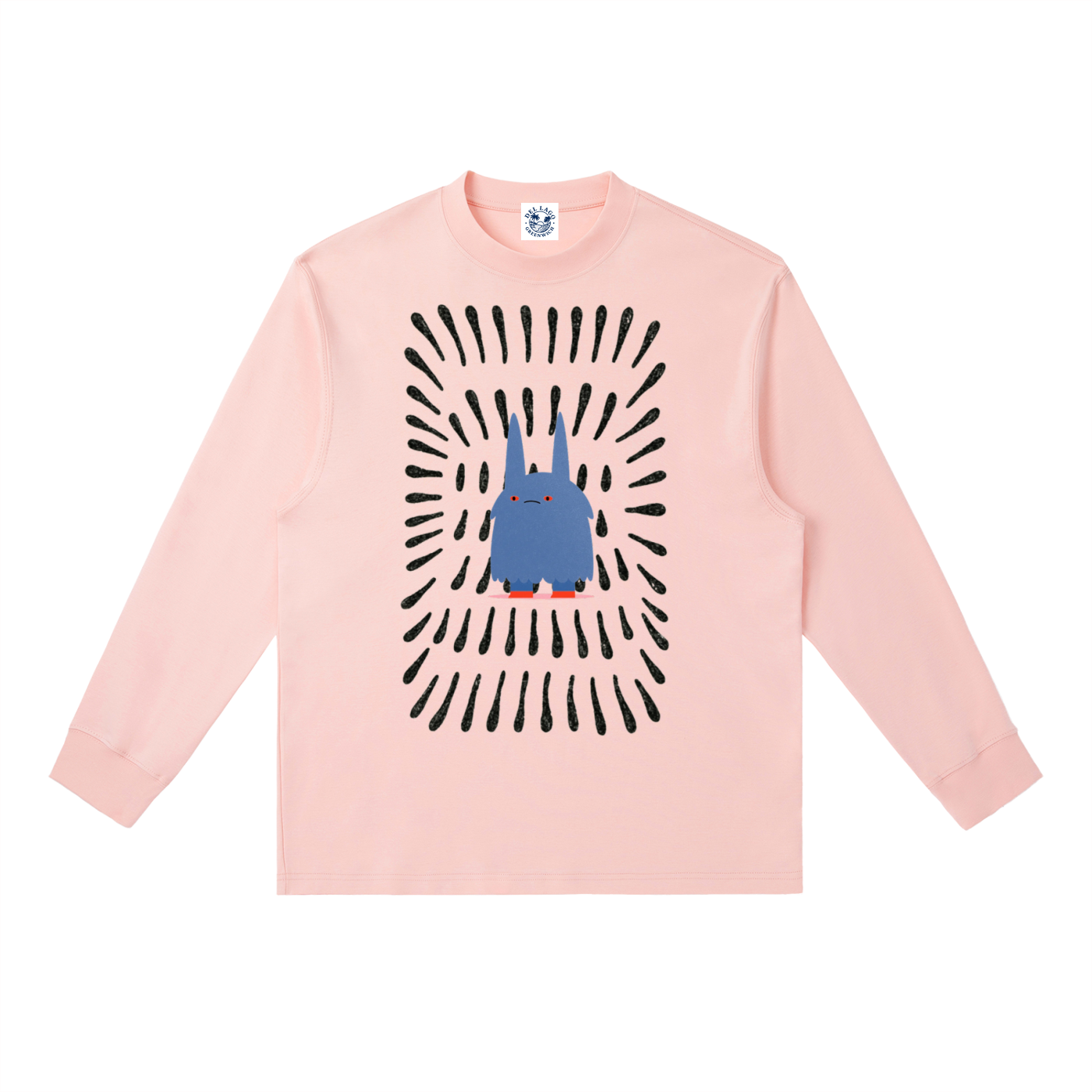 Little Blue Creature Long Sleeve Tee