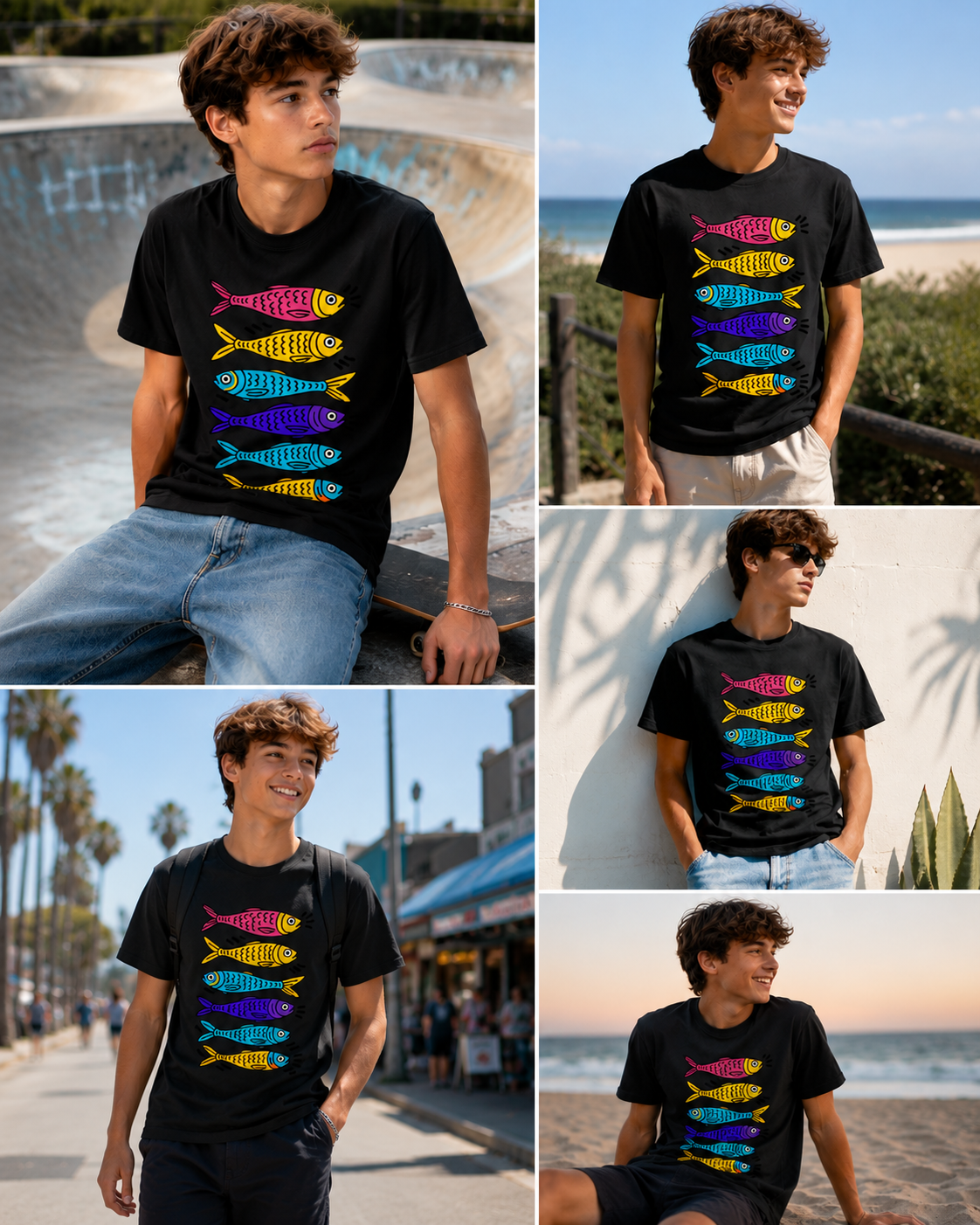 Colorful Catch Kids' Tee