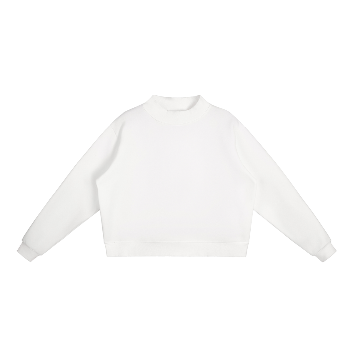 Del Lago Greenwich Essential Fleece Mock-Neck Oversized Sweatshirt