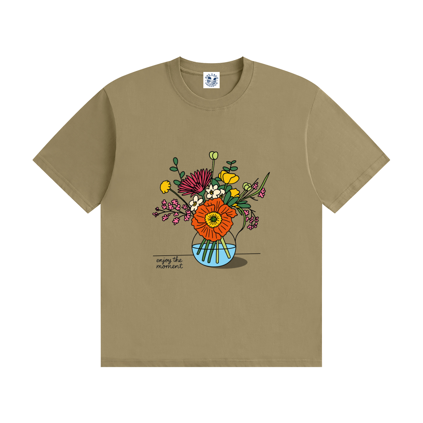 Enjoy the Moment — Floral Graphic Tee