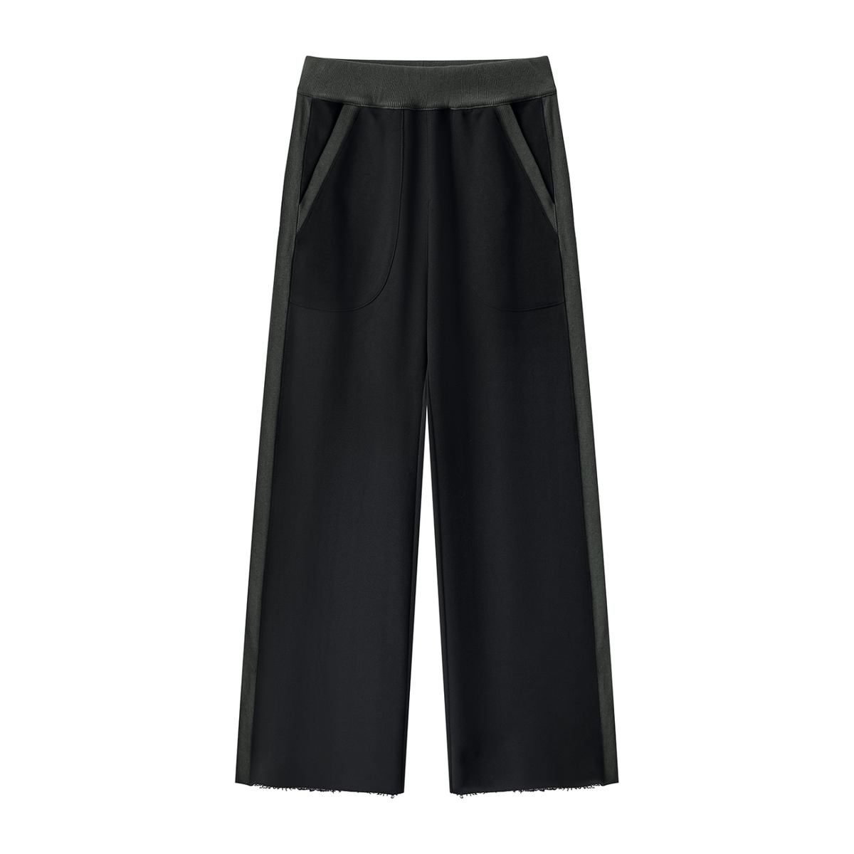 DLG Raw-Hem Wide-Leg Sweatpants