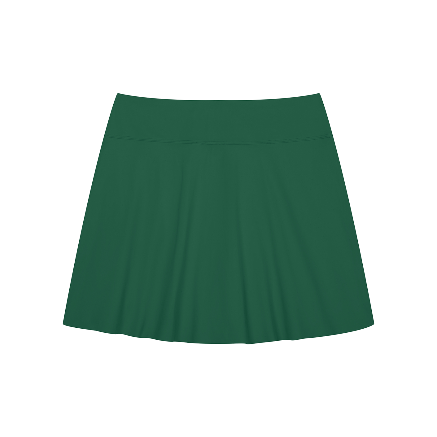 Women's A-Line Contrast Panel Slit Skirt