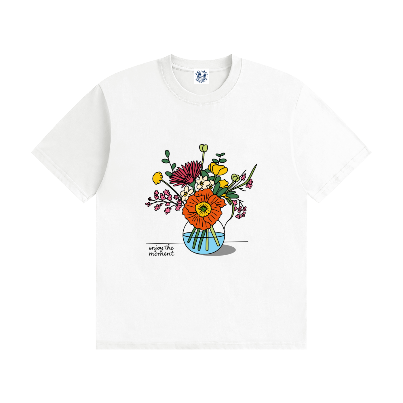 Enjoy the Moment — Floral Graphic Tee