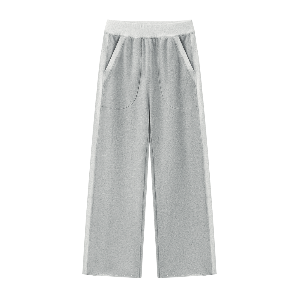 DLG Raw-Hem Wide-Leg Sweatpants