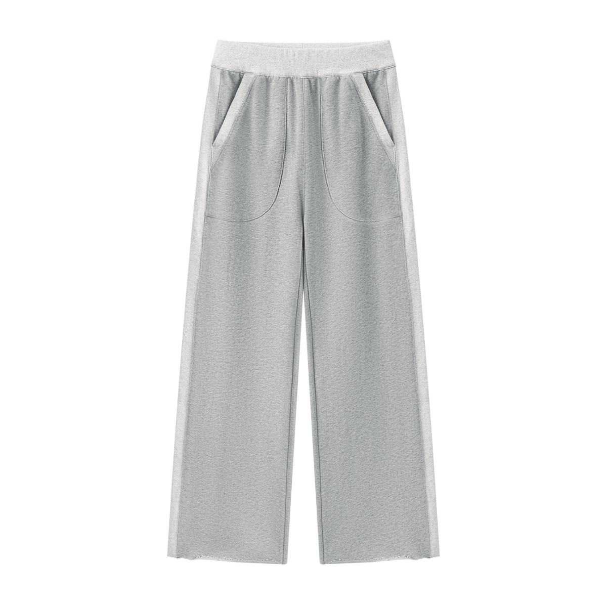DLG Raw-Hem Wide-Leg Sweatpants