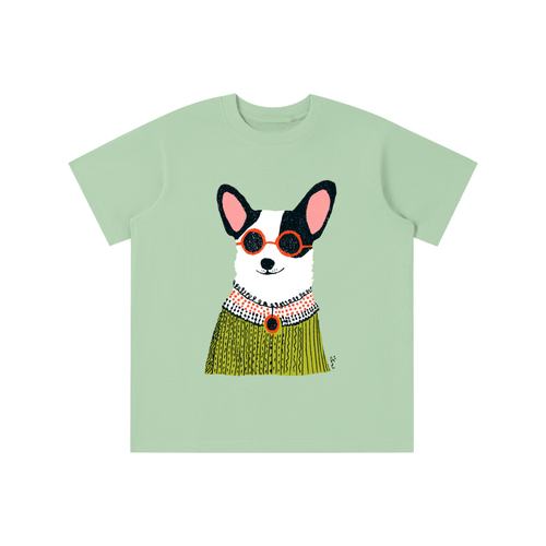 Cool Pup graphic t-shirt featuring illustrated dog artwork inspired by pet lovers and playful design.