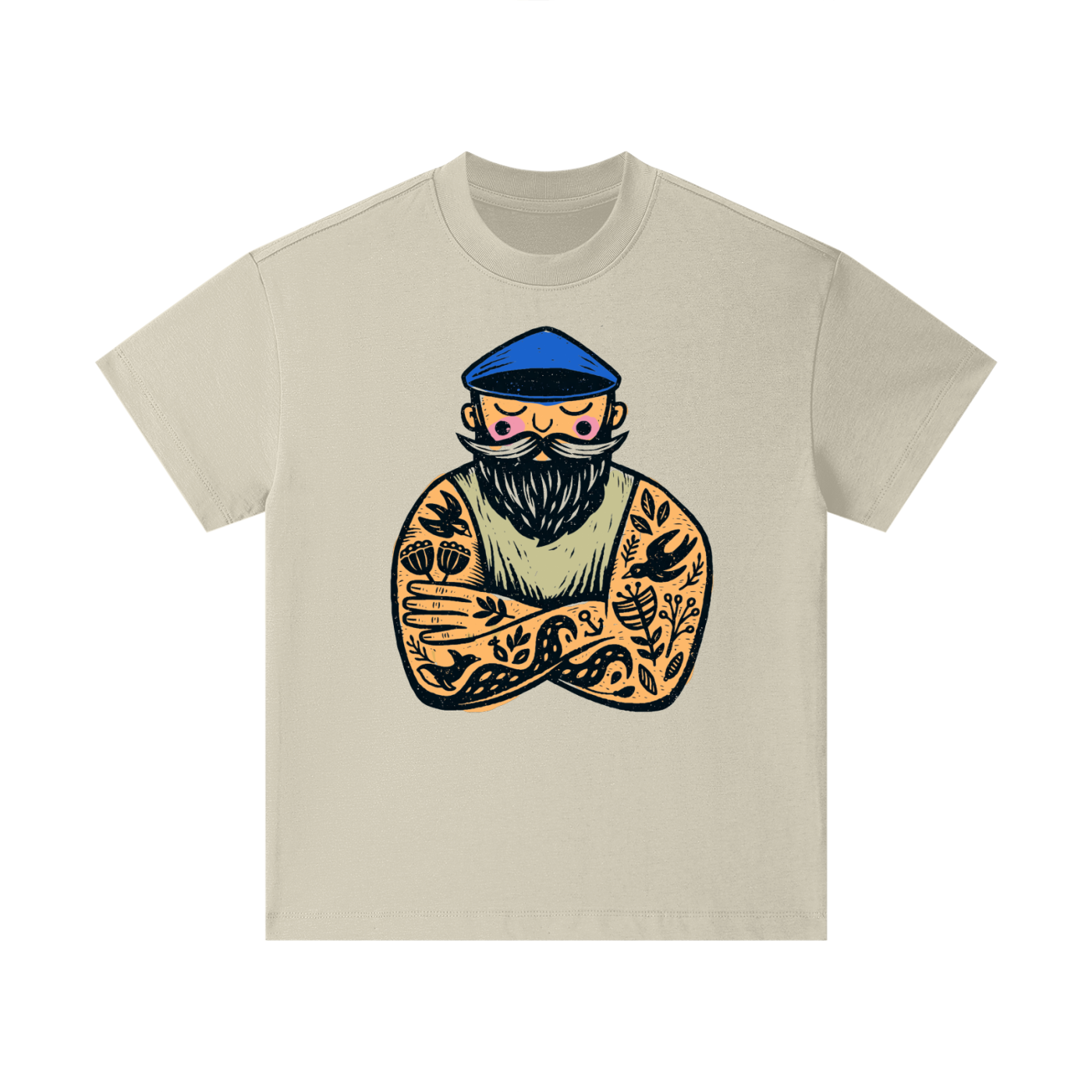 Nautical sailor graphic printed on cotton kids t-shirt