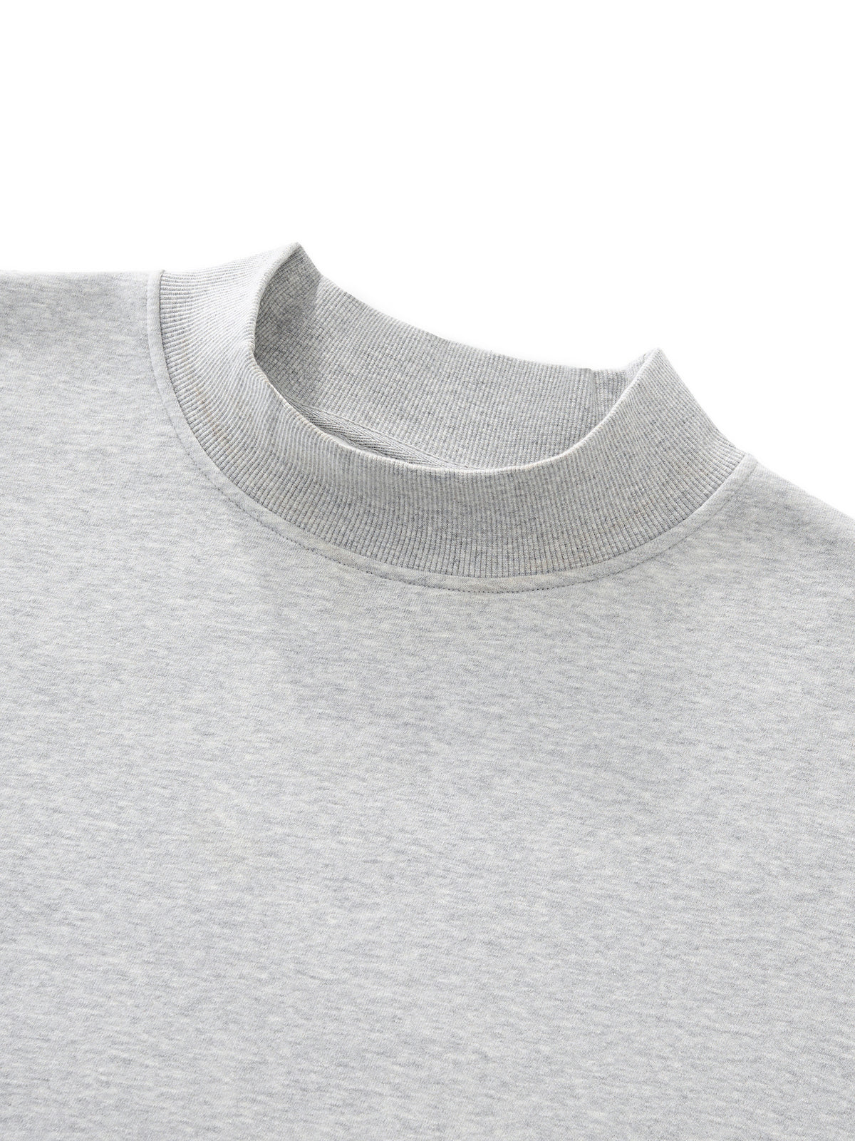 Del Lago Greenwich Essential Fleece Mock-Neck Oversized Sweatshirt