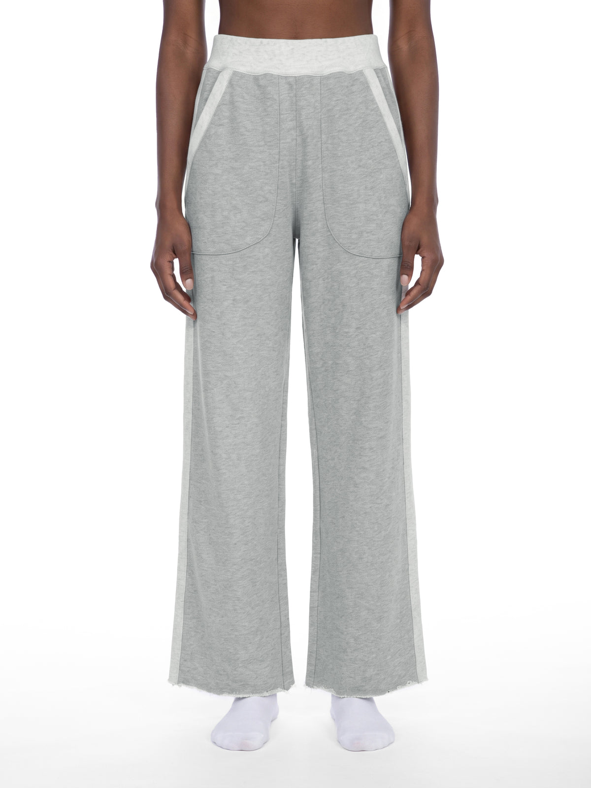 DLG Raw-Hem Wide-Leg Sweatpants