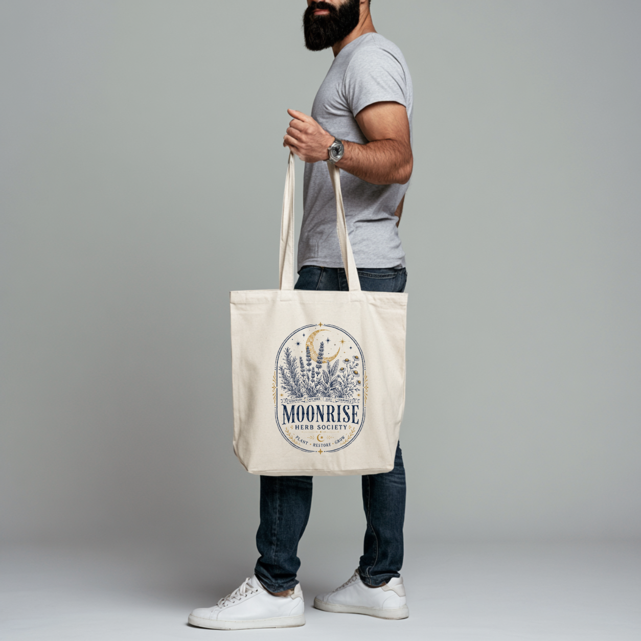 Moonrise Herb Society Organic Cotton Tote Bag
